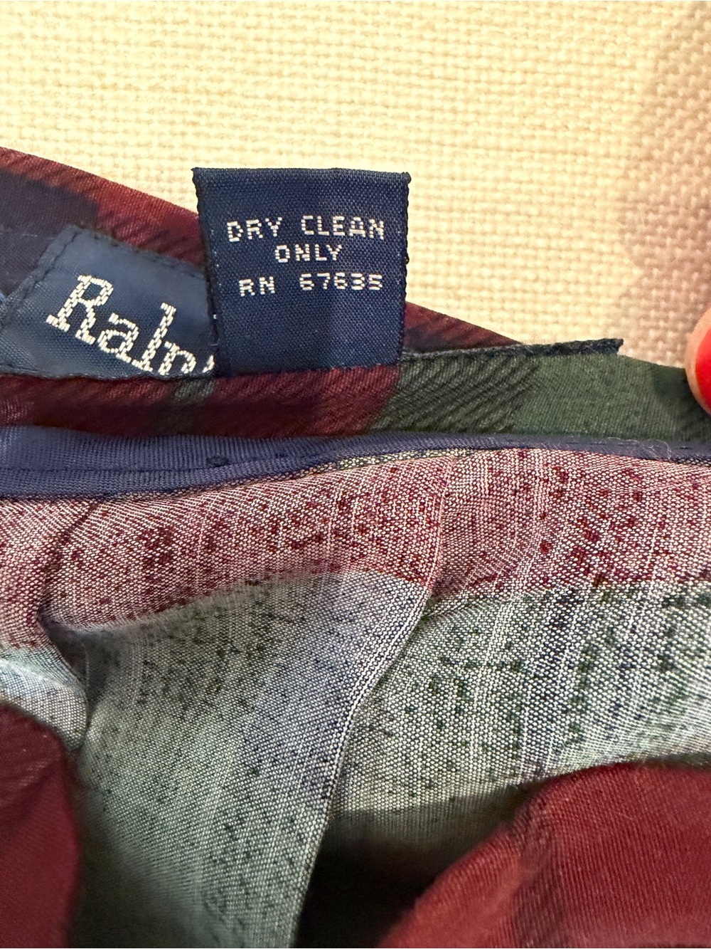 Vintage Ralph Lauren Blue Label Tartan Plaid Equestrian Skirt - Picture 10 of 10